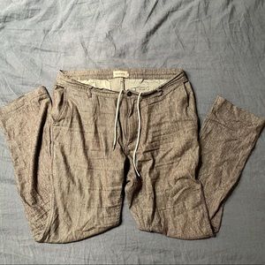 Taylor Stitch Easy Pant Espresso Linen 36